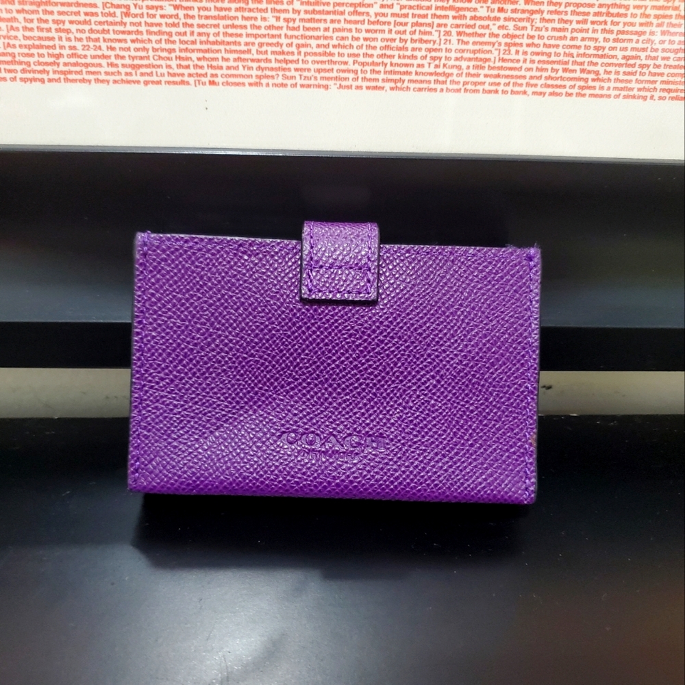 NWOT Coach Leather wallet / card organizer